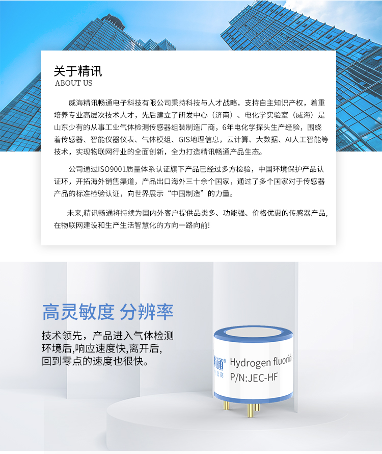 电化学氟化氢传感器